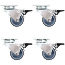 vidaXL Ruote Girevoli Gemellate 16 pz 50 mm características