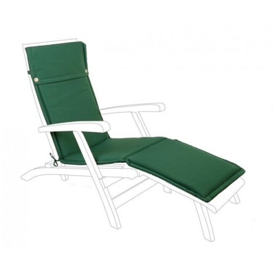 Bizzotto - Cuscino Lettino Sedia Sdraio Chaise Longue Esterno Sfoderabile VERDE - Verde