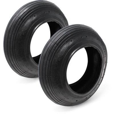 Copertoni per ruote carriola set 2 pezzi 3.50 - 8 120 kg a copertone