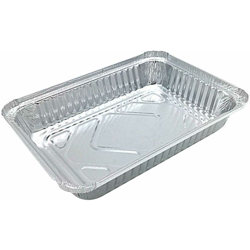 50 scatole di latta di carta, barbecue, riso al forno, pesce alla griglia, fogli di alluminio usa e getta,16*16*4.5 cm en oferta