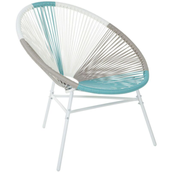 Sedia stil spaghetti bianco beige turchese ACAPULCO características