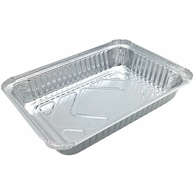 50 scatole di latta di carta, barbecue, riso al forno, pesce alla griglia, fogli di alluminio usa e getta,21*13,5*4,2 cm