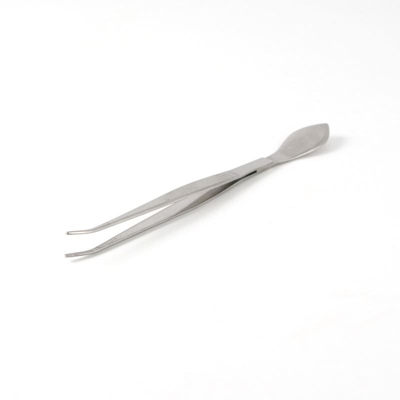 Paletta con pinzetta curva