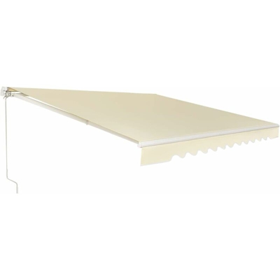 Tenda da Sole a Caduta, Tendalino a Scomparsa con Manovella, da Esterno (3,6x3m, Beige)