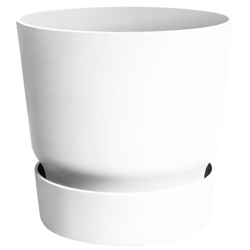 VASO GREENVILLE ROUND 40CM WHITE - Elho precio
