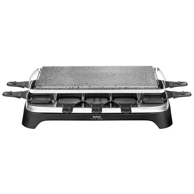 griglia Raclette Pietra Inox design 1350W 10 Persone Pr457812