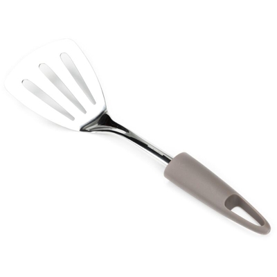 Palafritto con Manico Marrone in Acciaio Inox e Polipropilene