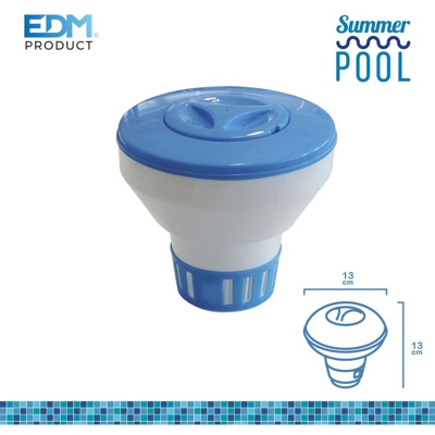 Dispenser chimico piccolo galleggiante speciale granuli o compresse 13x13 cm