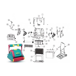 Ricambi Robot Piscina Dolphin Diagnostic 2001 en oferta