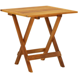 vidaXL Tavolo da Bistrot 46x46x47 cm in Legno Massello di Acacia Naturale - Marrone precio