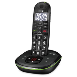 PhoneEasy 115 Telefono cordless (Caratteri e numeri grandi, segnalazione ottica di chiamata, segreteria telefonica), Bianco en oferta