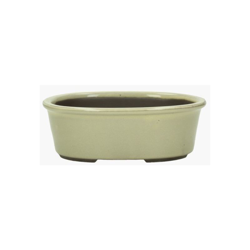 Vaso 21 cm ovale Colore - Beige características