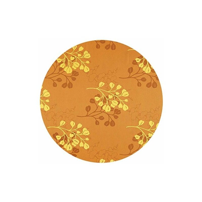 Tovaglia da giardino Capri Miami stampa 3D con nastro orlato in schiuma morbida, colore e dimensioni a scelta, rotonda, 160 cm, arancione, giallo,