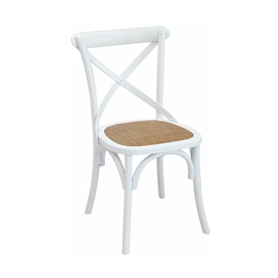 Sedia Nacy 42X45X87 in legno bianco