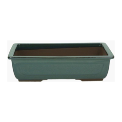 Vaso 33,5 cm rettangolare Colore - Verde características