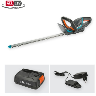 GARDENA ComfortCut 60 18V-P4A Ready-To-Use Set a batteria Tagliasiepi incl. batteria ricaricabile, incl. caricatore 18