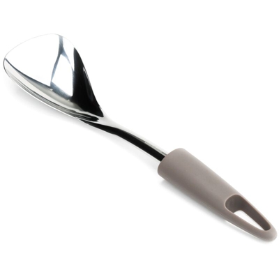 Cucchiaione con Manico Marrone in Acciaio Inox e Polipropilene