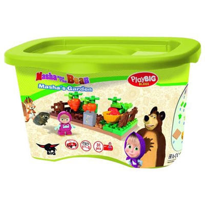 Masha E Orso - Mattoncini - Orto 35 Pz Con Masha