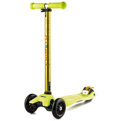 Monopattino 3 Ruote Telescopico Max 70kg Micro Maxi Deluxe Giallo