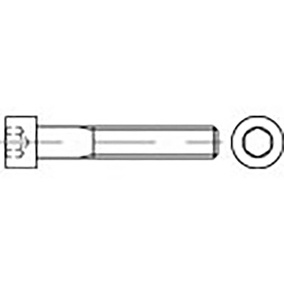 TOOLCRAFT TO-6856770 Viti a testa cilindrica M3 35 mm Interno Esagonale DIN 912 Acciaio 100 pz.