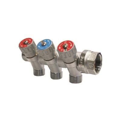 Collettore lineare per sanitari serie miki 3/4" a 3 vie Rinaldi e pettinaroli