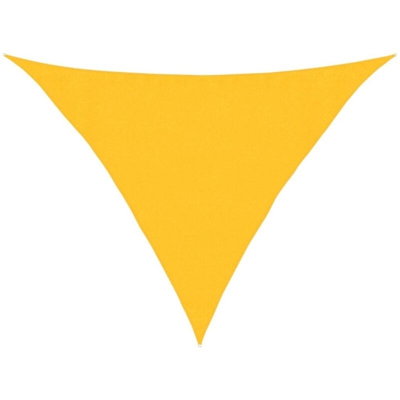 vidaXL Vela Parasole 160 g/m² Gialla 3,5x3,5x4,9 m in HDPE - Giallo