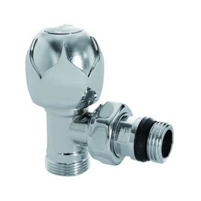 Valvola termostatizzabile cromata 1/2" a squadra ICMA