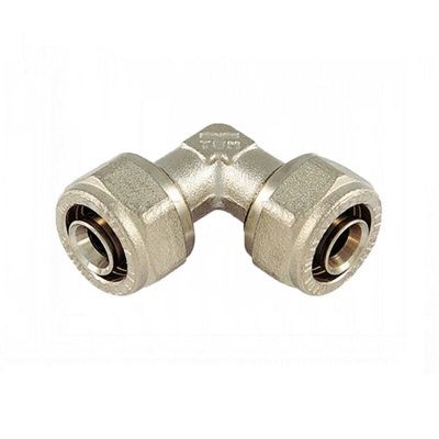 Raccordo a stringere curvo doppio 25 x 25 multistrato TIEMME