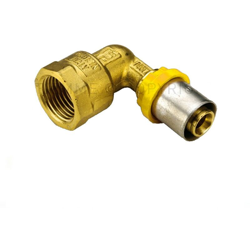 Raccordo a pressare curvo femmina 32 x 1" per multistrato per gas tiemme precio
