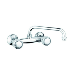 Miscelatore lavello con rompigetto a parete superiore - cromato serie patrizia ata precio