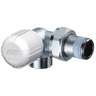 valvola termostatizzabile a squadra 3/8" comando verticale dx rame 1617 38 FAR