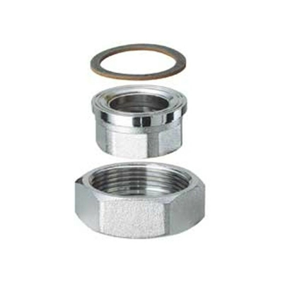 kit di collegamento cromato 1" x 1"1/2 con calotta e guarnizione 8346 1 FAR