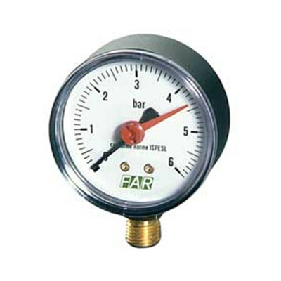 manometro Ø 63mm attacco radiale 0-25 bar 2500 R25 FAR