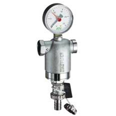 Filtro 1/2" cromato con attacchi f-f e attacchi manometro 3948 12 FAR