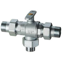 valvola di zona 3 vie motorizzabile attacco rame sfera bypass 3/4" M 3031 FAR características