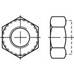 TOOLCRAFT TO-6864693 Dadi esagonali M3 DIN 985 Acciaio inox V4A A4 100 pz. en oferta