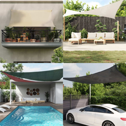 vidaXL Vela Parasole 160 g/m² Beige 6x6 m in HDPE - Beige precio