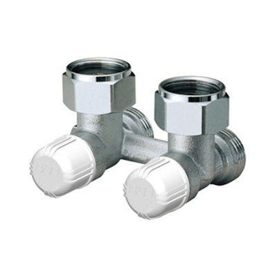 valvola mono-bitubo 3/4" eurokonus a squadra per radiatori a piastre 1421 FAR