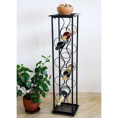 DanDiBo Scaffale Vino Colonna di Fiori “Oktave” 100 cm Supporto Bottiglie Metallo Scaffale Porta Bottiglie