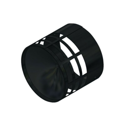 Terminale scarico fumi orizzontale in polipropilene nero diam. 80 - npe características