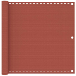vidaXL Paravento da Balcone Terracotta 90x600 cm in HDPE precio