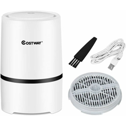 Mini Purificatore d'Aria, con Cavo USB e Filtro, Facile da Portare, 2 Velocità da Regolare, Bianco, 19,5x12,5x12,5 cm precio