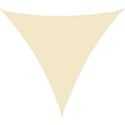 vidaXL Vela Parasole 160 g/m² Crema 6x6x6 m in HDPE - crema