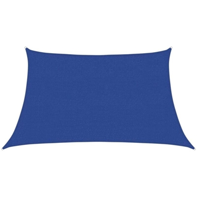 vidaXL Vela Parasole 160 g/m² Blu 3/4x2 m in HDPE - Blu
