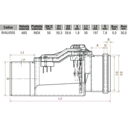 Valvola antireflusso DM 50 in abs e inox BVALV050 Bampi en oferta