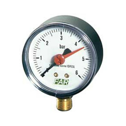 manometro Ø 63mm attacco radiale 0-4 bar 2500 R04 FAR precio
