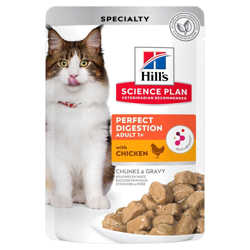 Hill's Science Plan Adult Perfect Digestion con Pollo Alimento umido gatti - Set %: 24 x 85 g características