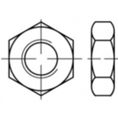 TOOLCRAFT TO-5453598 Dadi esagonali M2,5 ISO 4035 Ottone 100 pz.