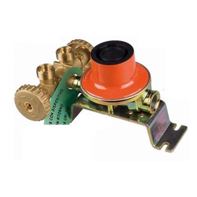 Mini centralina gas 7 kg con regolatore di bassa pressione per 2 bombole gpl