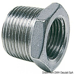 Raccordo riduzione m f in ottone cromato lucido 1/2" x 3/8" rinaldi e pettinaroli en oferta